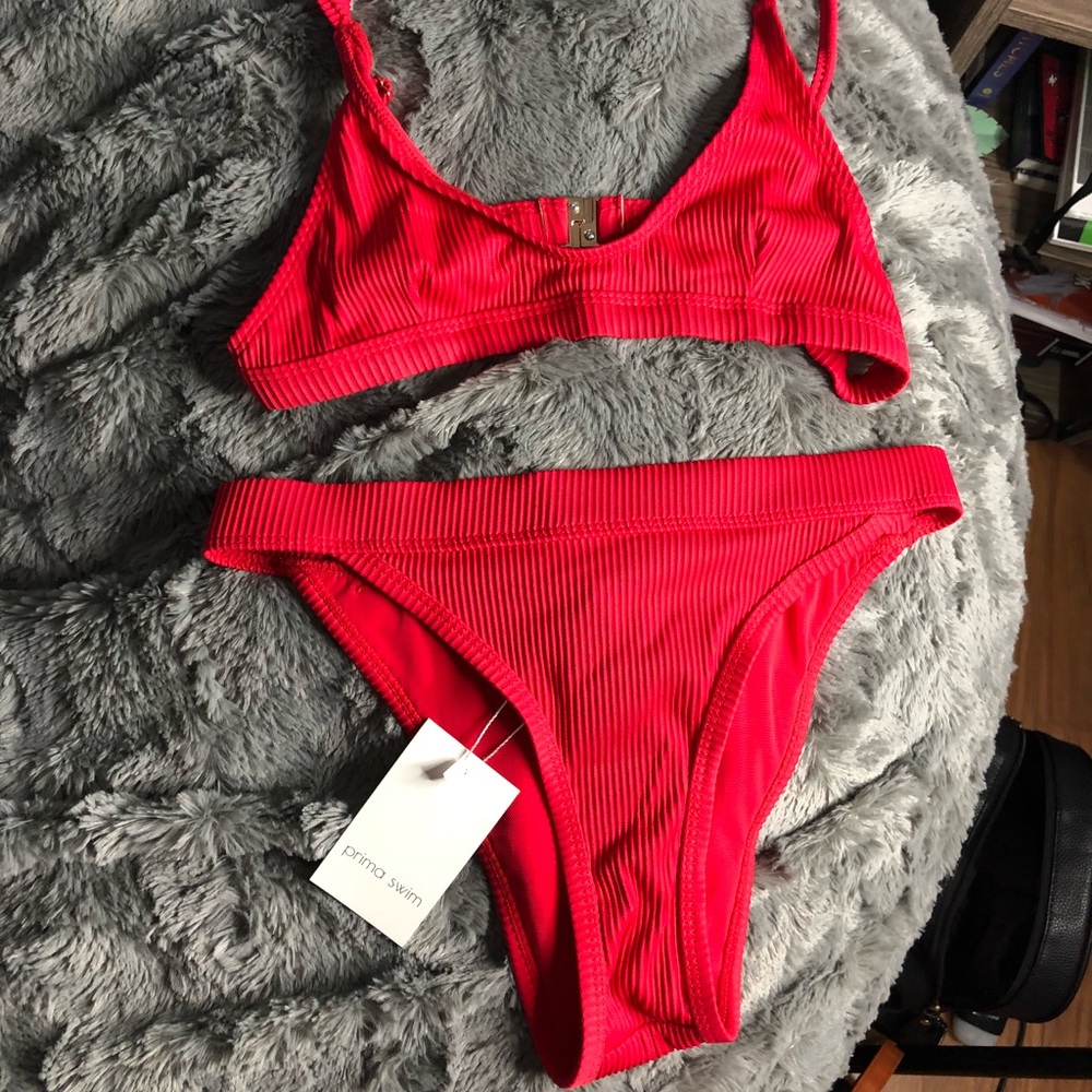 Red Two-Piece Swim Suit- Prima